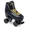 Sure-Grip Fame Black & Gold Unisex Indoor Roller Skates - Vegan Boot with Microfiber Lining - Offers Rock Nylon Plate & Aluminum Trucks - Matching 57mm Fame Black Indoor Wheels - Ideal for Beginners view 1
