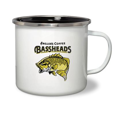 Angler's Coffee Stainless Steel Bassheads Camp Mug, 16 oz