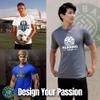 Custom Sport Performance T-Shirt - 100% Polyester, Moisture-Wicking, Personalized with Your Design - Proudly Printed in The USA, Silver, Medium view 2