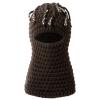 Gvatasz Winter Knitted Balaclava Beanie Hat Warm Cycling Ski Mask Men Women Windproof Hood Balaclavas,Brown view 1