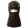 Gvatasz Winter Knitted Balaclava Beanie Hat Warm Cycling Ski Mask Men Women Windproof Hood Balaclavas,Brown view 2