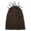 Gvatasz Winter Knitted Balaclava Beanie Hat Warm Cycling Ski Mask Men Women Windproof Hood Balaclavas,Brown view 4