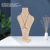 2pcs Wooden Necklace Display Stand, Vase Shaped Necklace Display Holder, LightWeight Wood Plank Jewelry Organizer Rack for Home and Professional Display (L) view 3