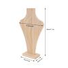 2pcs Wooden Necklace Display Stand, Vase Shaped Necklace Display Holder, LightWeight Wood Plank Jewelry Organizer Rack for Home and Professional Display (L) view 4
