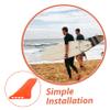 WHAMVOX Surfboard Fin Divider Stabilizer for Paddleboards and Kayaks Easy Install Compatibility Enhances Tracking and Balance Orange view 3