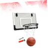 NAMOARLY 1pc Mini Door Hanging Basketball Board Suspension Design Easy to Install Backboard for Home Office Use for Indoor Black view 3