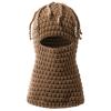 Gvatasz Ski Mask for Men Winter Knitted Full Face Mask Balaclava Hats Ski Mask Knitted Beanie Mask, Khaki