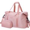 Expandable Travel Duffle Bag, Waterproof Weekender Overnight Bags for Women Men Hospital Bag for Women Labor Delivery Carry on Bag with Toiletry Bag for Travel Gym Airplanes(Pink, Large) view 1