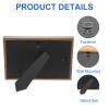 PATIKIL Medal Display Case, 3 Medal Display Frame Medal Shadow Box Sports Medal Display Picture Frame for Marathon Swimming Triathlon, Red Base Rosewood A4 view 3
