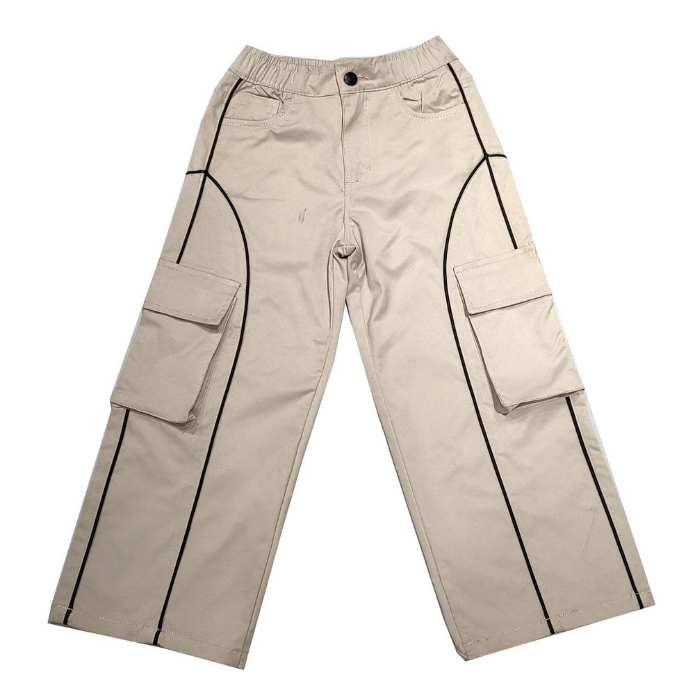 Girls Pants for 6-16 Years Girl's Joggers Trousers Kids Pant with Pockets Wide Leg Pants (US, Age, 16 Years, Khaki)