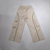 Girls Pants for 6-16 Years Girl's Joggers Trousers Kids Pant with Pockets Wide Leg Pants (US, Age, 16 Years, Khaki) view 4