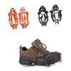 Yardenfun 1pair Teeth Stainless Steel Ice Cleat Spikes for Boots and Shoes Non-Slip Crampons for Outdoor Climbing Hiking Walking Snow and Ice Orange view 3