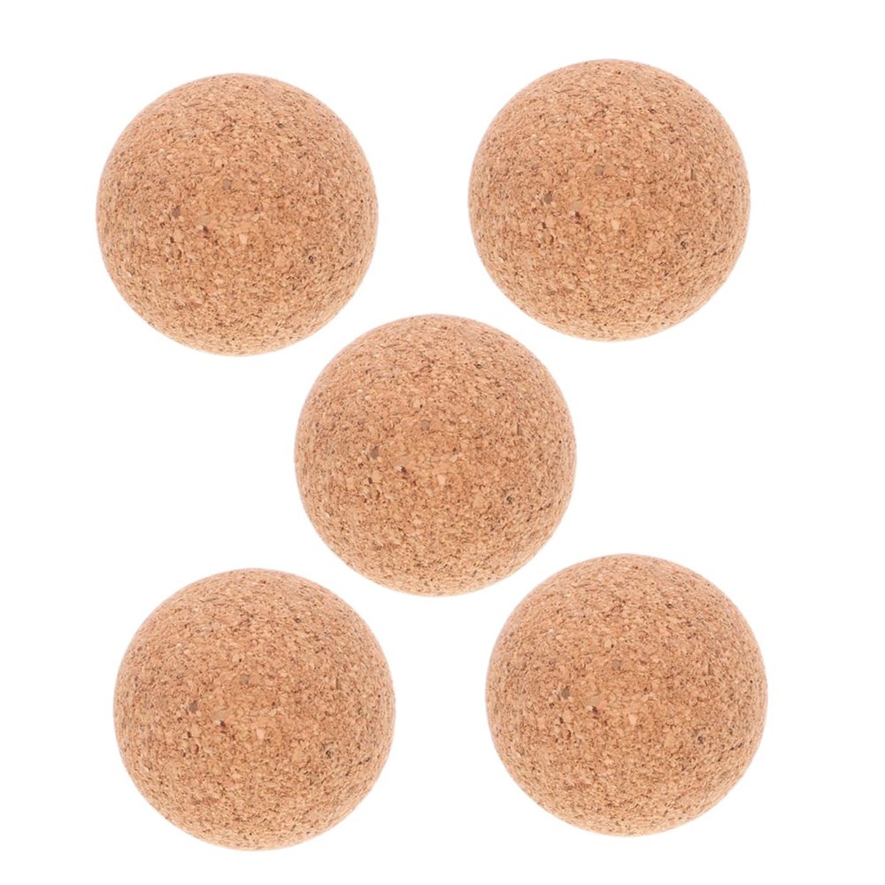 ORFOFE 5pcs Foosball Accessory Wood Foosball Balls Football Table Parts Cork Balls for and Comfortable