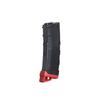 Lancer Tactical Airsoft M4 M16 Series Polymer 130 Round Transparent Window High Speed Mid-Cap Airsoft Magazine -Pack of Three (Black & Red) view 2