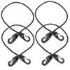 Gogogmee 4pcs Elastic Tie Down Straps with Plastic Hooks Multi-Function Kayak Hook Ropes for Securing Gear Bicycles Motorcycles and Outdoor Activities view 1