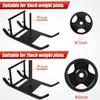 GDFISH Large Weight Sled, Adjustable Height Handle Push Sleds, Workout Fitness Sled for Training Running Speed, Compatible with 1" & 2" Weight Plate, Easy Obstacle Clearance for Grass, Sand, Cement view 4