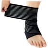 FOYTOKI Elastic Winding Strap for Knee and Leg Support Compression Protection for Running Fitness and Sports Black view 2