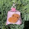 Hoshimi Slimes LLC Kawaii Handmade Crocheted Chicken Nugget Keychain  Soft Polyester Yarn, Cute Quirky Mini Plush, Emotional Support Gift view 2