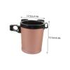 BIUDECO Bike Drink Holder Handlebar Cup Holder Water Bottle for Bike Plastic Construction view 2