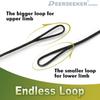 Deerseeker Archery Bowstring Set with 2 Nocking Points Dacron Recurve Bow String Replacement 12, 14, 16 Strands for Traditional Longbow Bow Shooting 48-70 inchesRed, 1pcs view 3