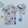 Hnyenmcko Infant Baby Boy Girls Rash Guard Swimsuit Short Sleeve Zipper Bathing Suit Toddler One Piece Swimwear Sunsuit (Fi-Grey af, 6-12 Months) view 2