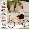 ACEGER Girls Beach Cruiser Bike for Kids 9-13 Years Old, 20" Single Speed Kids Bicycle Included Coaster Brake, Front and Rear Reflectors, Blue view 3