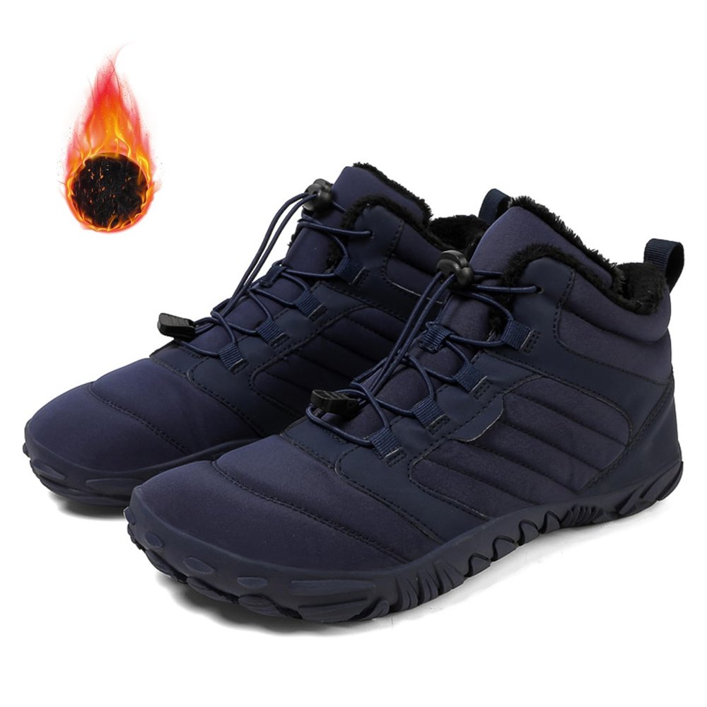 Hike Waterproof Barefoot Shoes Men or Hike Barefoot Shoes Womens Walking Hiking Boots for Women Men Trail Running Healthy Non-Slip,E Blue,15 Women/13Men