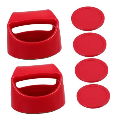 Hohopeti Ice Hockey Pucks Paddles Pusher Pucks Hockey Table Accessories for Game Rooms Parties