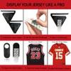 AVIVA Sports- Invisible Wall Jersey Hanger | Jersey Hanger for Wall Display | Great for Any Sports Jerseys | Sports Display (Single Pack) view 3