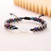 For Granddaughter - A Link That Can Never Be Undone Peach Blossom Knot Bracelet, Granddaughter Bracelet from Grandma Always Brave And Strong Adjustable Hand Braided DIY Bracelet For Women Christmas Jewelry Gifts  (Infinite Heart-A) view 4