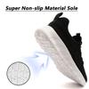 DLWKIPV Men's Running Shoes for Road & Gym  Lightweight Walking Sneakers with Breathable Mesh and All-Day Comfort Black White US 7 view 2