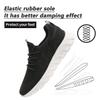 DLWKIPV Men's Running Shoes for Road & Gym  Lightweight Walking Sneakers with Breathable Mesh and All-Day Comfort Black White US 7 view 3