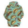 Mexican Food Tacos Pepper Red Adult Hoodies Casual Sweatshirt Long Sleeve Pullover Hooded with Pockets for Women Men M view 3