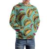 Mexican Food Tacos Pepper Red Adult Hoodies Casual Sweatshirt Long Sleeve Pullover Hooded with Pockets for Women Men M view 4