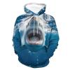 Great White Shark Adult Hoodies Casual Sweatshirt Long Sleeve Pullover Hooded with Pockets for Women Men M view 1
