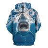 Great White Shark Adult Hoodies Casual Sweatshirt Long Sleeve Pullover Hooded with Pockets for Women Men M view 3
