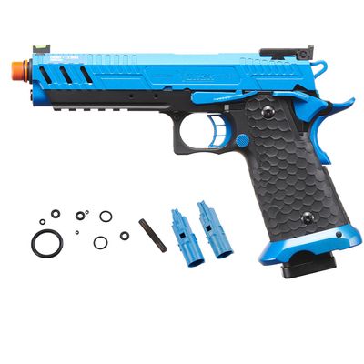 Vorsk Steel Airsoft Hi-Capa CS Vengeance 5.1 Gas Blowback Pistol (Blue/Black)