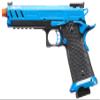 Vorsk Steel Airsoft Hi-Capa CS Vengeance 5.1 Gas Blowback Pistol (Blue/Black) view 2