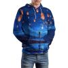 Lake Lanterns At Night Adult Hoodies Casual Sweatshirt Long Sleeve Pullover Hooded with Pockets for Women Men 3XL view 4