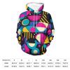 90s Geometric Adult Hoodies Casual Sweatshirt Long Sleeve Pullover Hooded with Pockets for Women Men M view 2