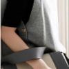 HangNiFang Women's Round Neck Sleeveless Pullover Ribbed Knit Sweater Vest Top (0199-Grey-S) view 4