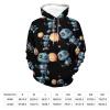 Cute Retro Robot Holding Balloon Adult Hoodies Casual Sweatshirt Long Sleeve Pullover Hooded with Pockets for Women Men 3XL view 2