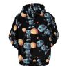 Cute Retro Robot Holding Balloon Adult Hoodies Casual Sweatshirt Long Sleeve Pullover Hooded with Pockets for Women Men 3XL view 3