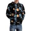 Cute Retro Robot Holding Balloon Adult Hoodies Casual Sweatshirt Long Sleeve Pullover Hooded with Pockets for Women Men 3XL view 4