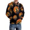 Vintage Moose Sunset Adult Hoodies Casual Sweatshirt Long Sleeve Pullover Hooded with Pockets for Women Men 3XL view 4