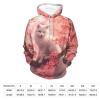 Animal White Fox On Cherry Flowers Adult Hoodies Casual Sweatshirt Long Sleeve Pullover Hooded with Pockets for Women Men S view 4