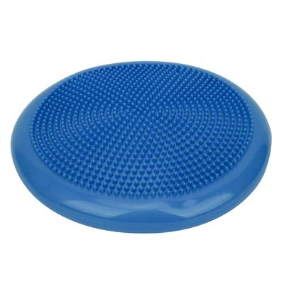 Qiilu Thickened Supplies Balance Pad PVC Inflatable Cushion, Gym Sports Fitness Balances Cushion, Blue Balances Cushion (Diameter 34)