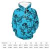Dance of Death Macabre Skeleton Skull Adult Hoodies Casual Sweatshirt Long Sleeve Pullover Hooded with Pockets for Women Men M view 2