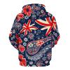 British UK Flag Paisley Adult Hoodies Casual Sweatshirt Long Sleeve Pullover Hooded with Pockets for Women Men M view 3