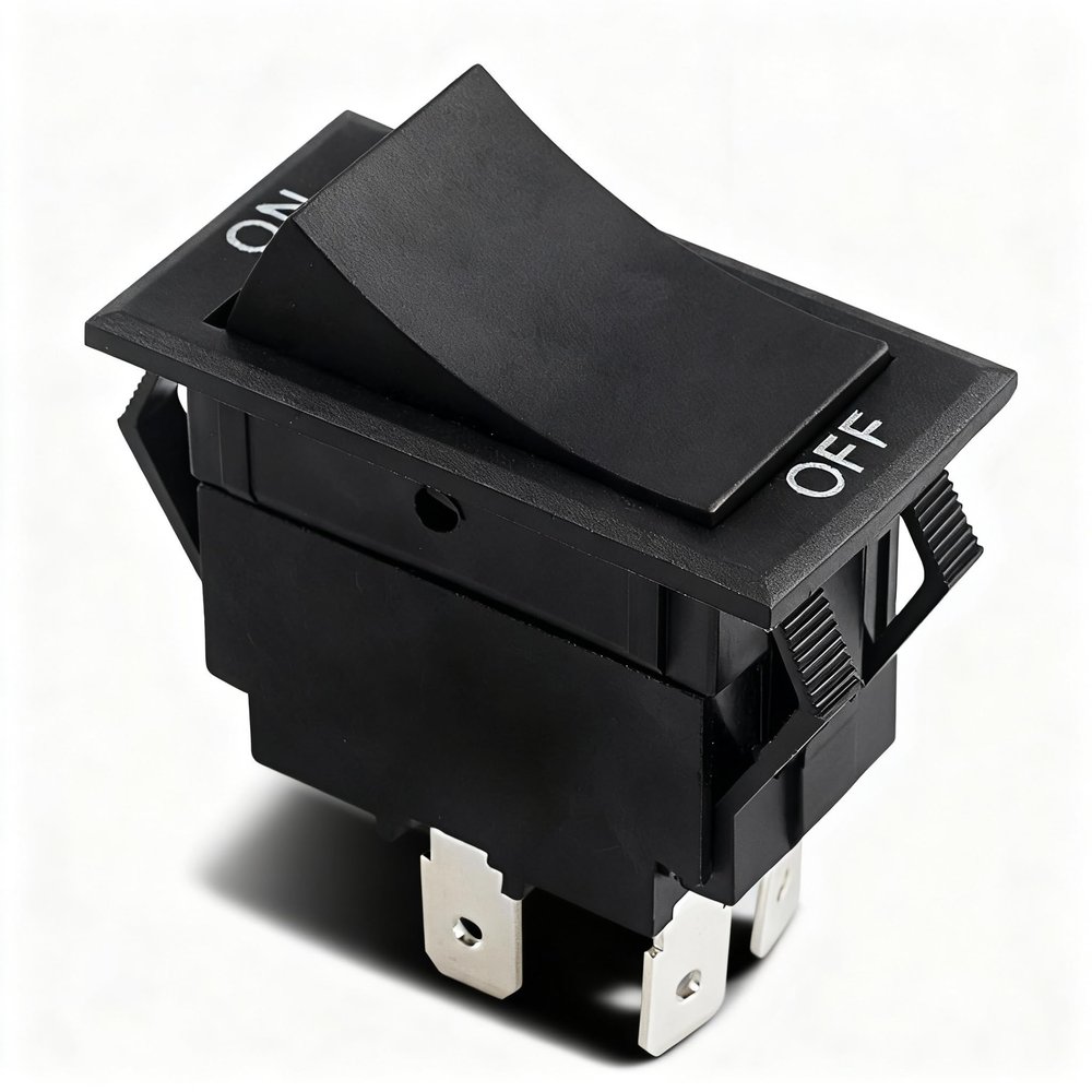 0808-116K 0808-116-K Rocker Switch Replacement for CRES Cor Equipment 0808-103-1,20 Amp 125-250 Volt Switch, 7/8 X 1-1/2 DPST, Replaces 0808-113-K1, 0808-113-K, LLC Rocker Switches 77020RQ